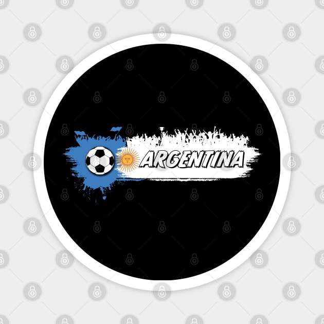 Argentina Qatar 2022 World Cup, Argentina Soccer Team 2022 Supporter Funny Argentina Flag Futbol Magnet by Printofi.com